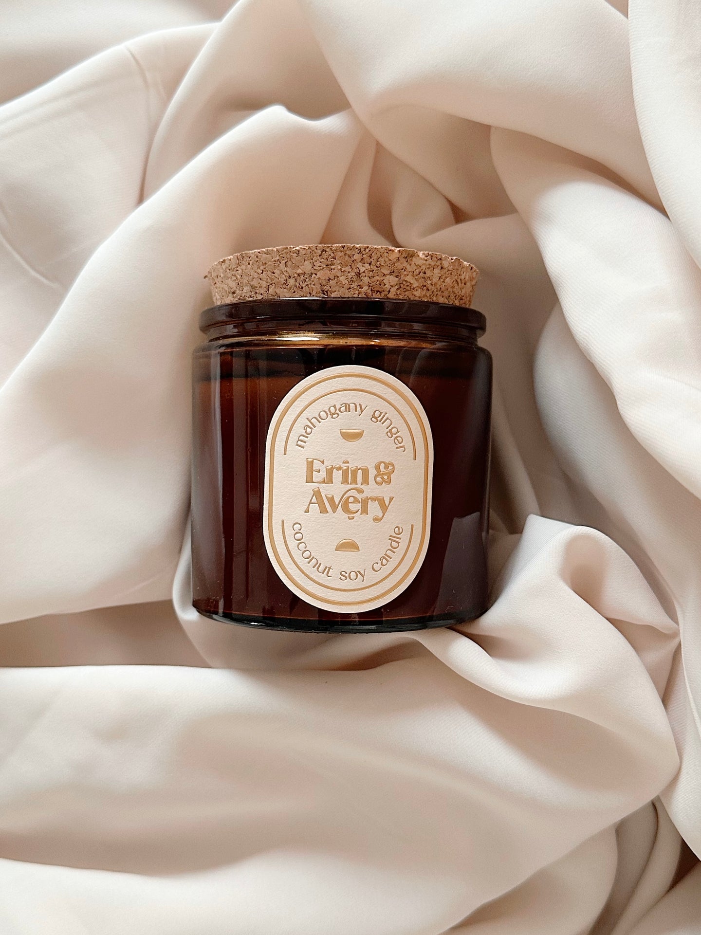 Radiant | Mahogany Ginger Candle by Erin & Avery